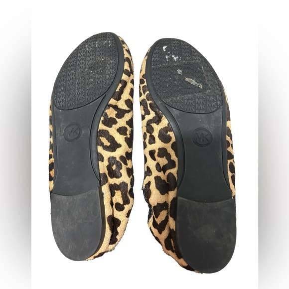 Michael Kors leopard print fur flat shoes Size 8, Shoes fit 7.5 - 8 - Picture 6 of 9